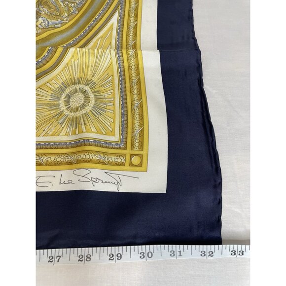 Vintage 100% Silk SOIE Scarf. Made Italy Created for The Metropolitan Opera. New - Picture 7 of 8
